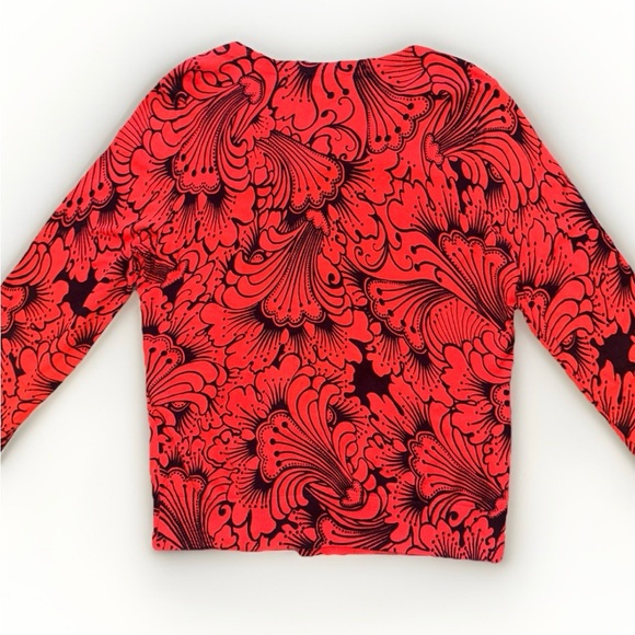 Talbots Floral Cardigan Button Sweater - Picture 4 of 10